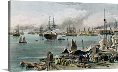 Port of New Orleans, engraved by D.G. Thompson