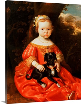 Portrait of a Girl with a Dog