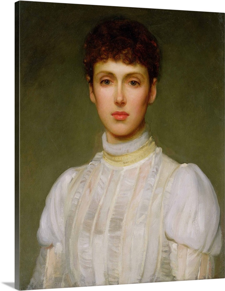 Portrait of a Woman (oil on canvas) by Calderon, Philip Hermogenes (1833-98)