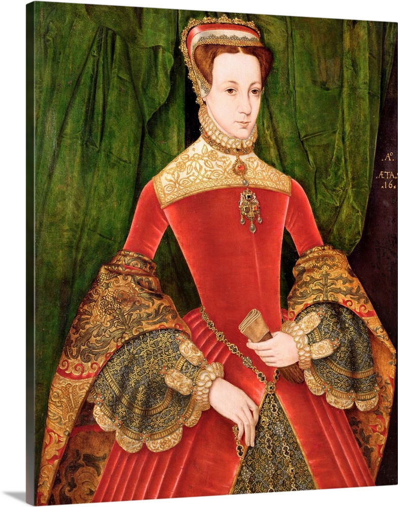 XYC147967 Portrait of a Woman, aged 16, previously identified as Mary Fitzalan, Duchess of Norfolk, 1565 (oil on panel) by...