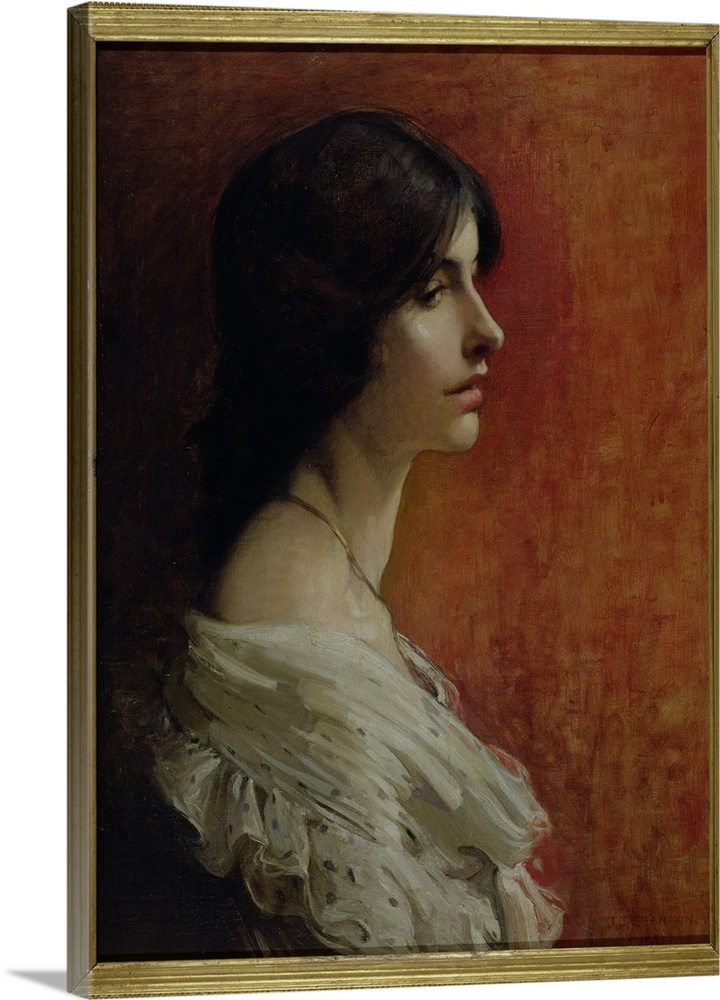 AW49371 SB 269 Portrait of a Young Lady, 1897 (oil on canvas)  by Shannon, Sir James Jebusa (1862-1923); Private Collectio...