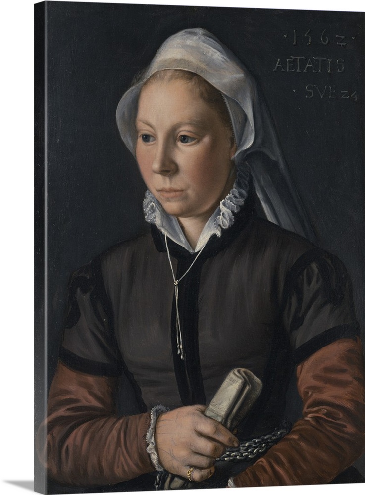 Portrait of a young woman, 1562, oil on panel.