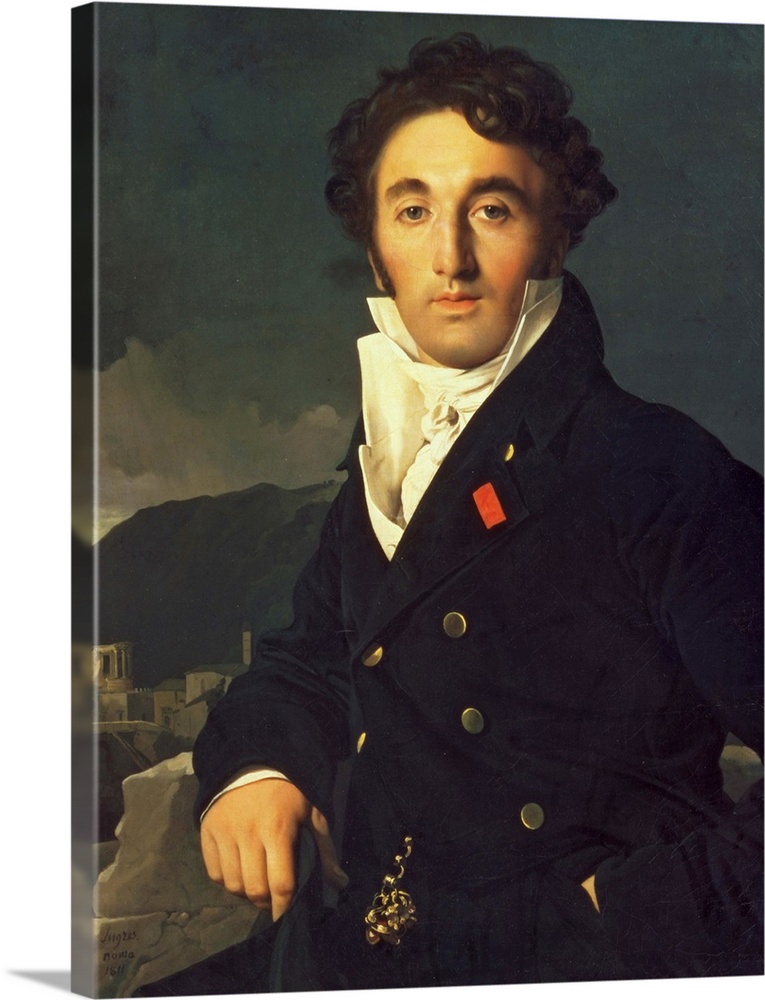 XIR83539 Portrait of Charles Cordier (1777-1870) 1811 (oil on canvas); by Ingres, Jean Auguste Dominique (1780-1867); 90x6...