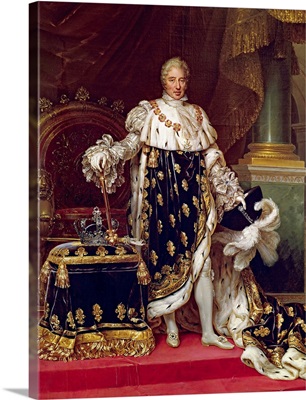 Portrait of Charles X (1757-1836) in Coronation Robes, 1827