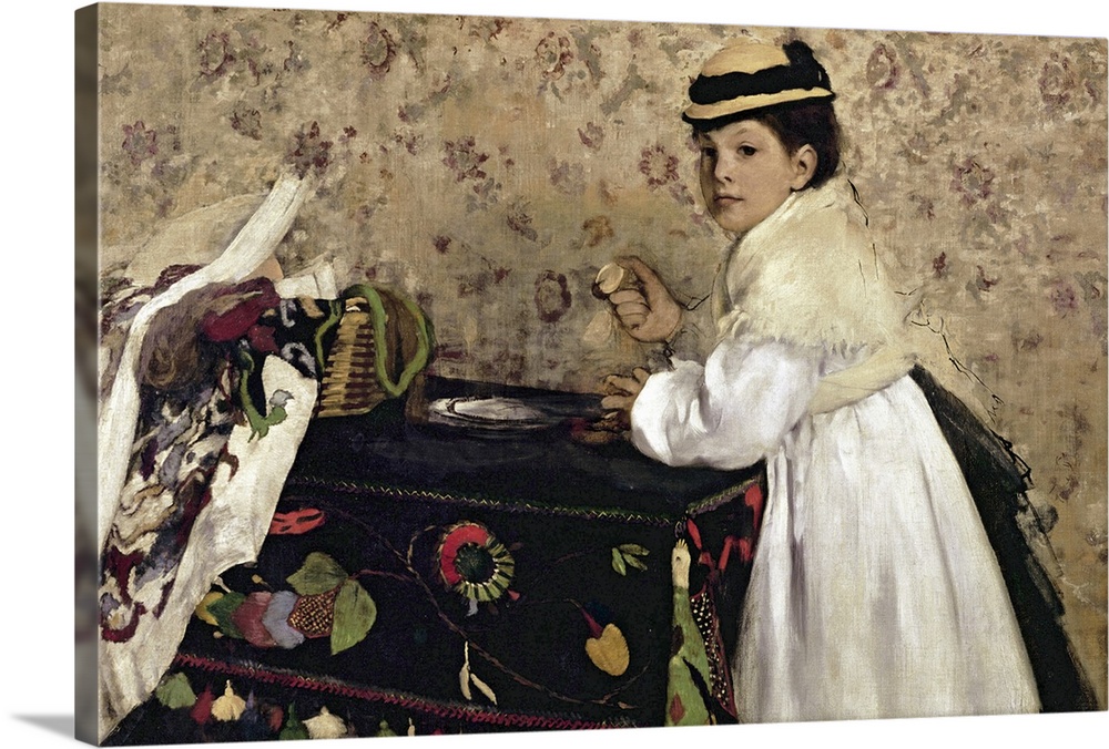 BAL20061 Portrait of Hortense Valpincon as a Child, 1869 (oil on canvas)  by Degas, Edgar (1834-1917); 73x109.9 cm; Minnea...