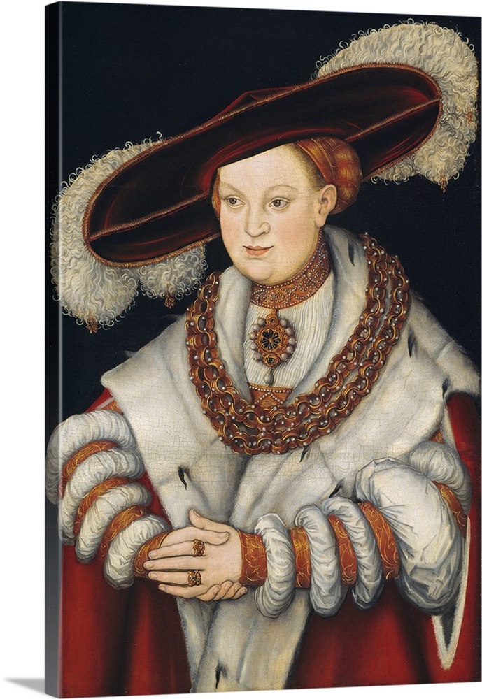 Portrait of Magdalena of Saxony, Wife of Elector Joachim II of Brandenburg, c.1529, oil on panel.
