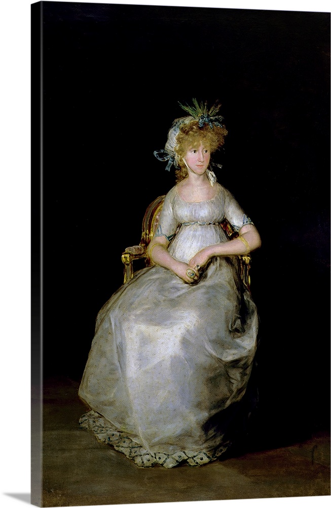 XIR61076 Portrait of Maria Teresa (d.1820) of Ballabriga, Countess of Chinchon (oil on canvas)  by Goya y Lucientes, Franc...