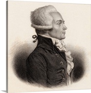 Portrait Of Maximilien De Robespierre Wall Art Canvas Prints Framed 