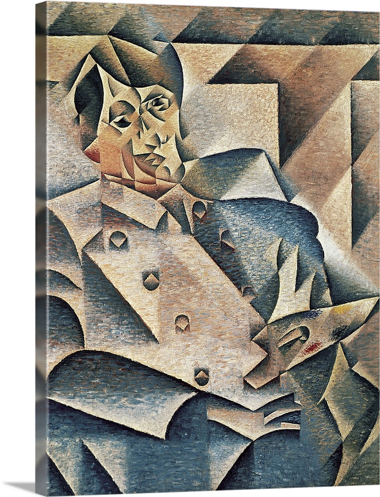 XIR156514 Portrait of Pablo Picasso (1881-1973) 1912 (oil on canvas)  by Gris, Juan (1887-1927); 93x74 cm; The Art Institu...
