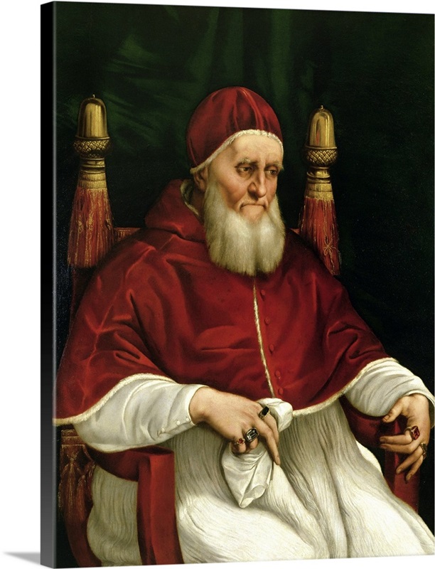 Portrait of Pope Julius II (1443-1513) c.1512 | Great Big Canvas