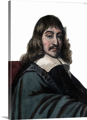 Portrait Of Rene Descartes (1596-1650), French Philosopher And Writer