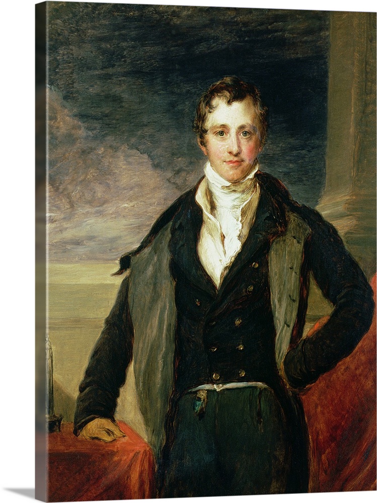BAL13926 Portrait of Sir Humphry Davy (1778-1829) (oil)  by Linnell, John (1792-1882); Private Collection; (add. info.: pr...