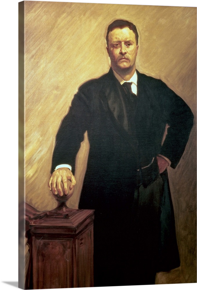 XJL62306 Portrait of Theodore Roosevelt; by Sargent, John Singer (1856-1925); oil on canvas; U.S. Naval Academy Museum, Ne...