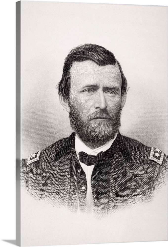 Ulysses S. Grant 1822 to 1885. Union general in American Civil War and 18th president of the United States 1869 to 1877.