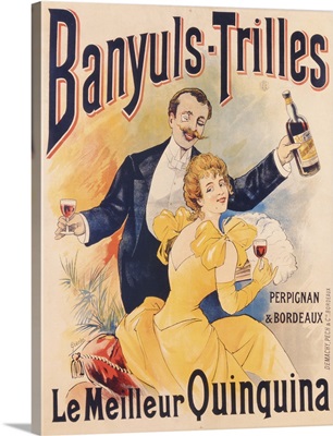 Poster advertising Banyuls-Trilles Quinquina, c.1898