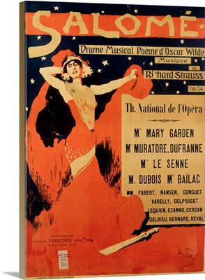 Poster advertising 'Salome', opera by Richard Strauss (1864-1949)