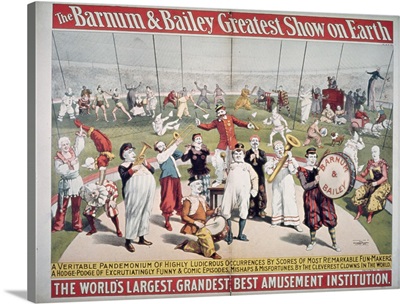 Poster advertising the Barnum and Bailey Greatest Show on Earth