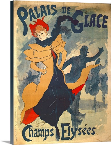 Poster advertising the Palais de Glace on the Champs Elysees | Great ...