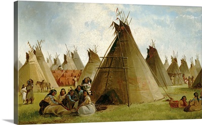 Prairie Indian Encampment, c.1870