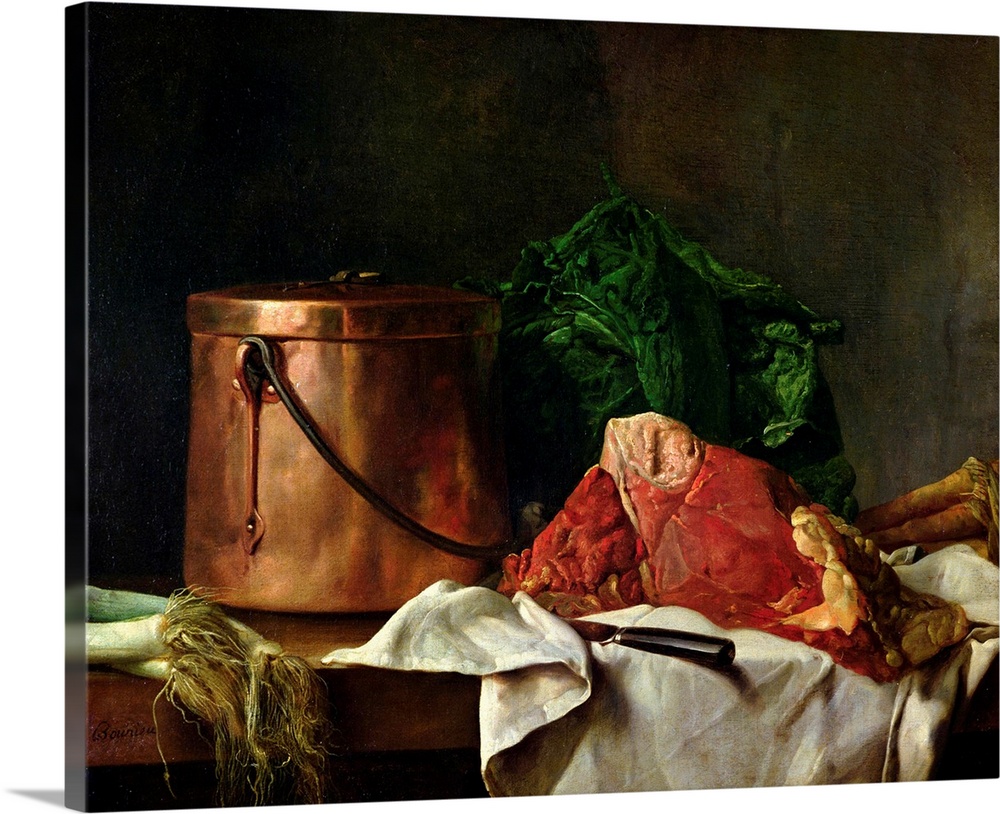 XIR237930 Preparations for a Stew (oil on canvas) by Bounieu, Michel-Honore (1740-1814); 64.5x80.5 cm; Louvre, Paris, Fran...