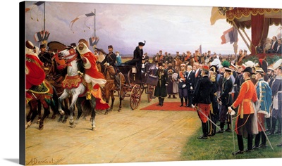 President Emile Loubet Welcoming Tsar Nicolas II by Albert Pierre Dawant