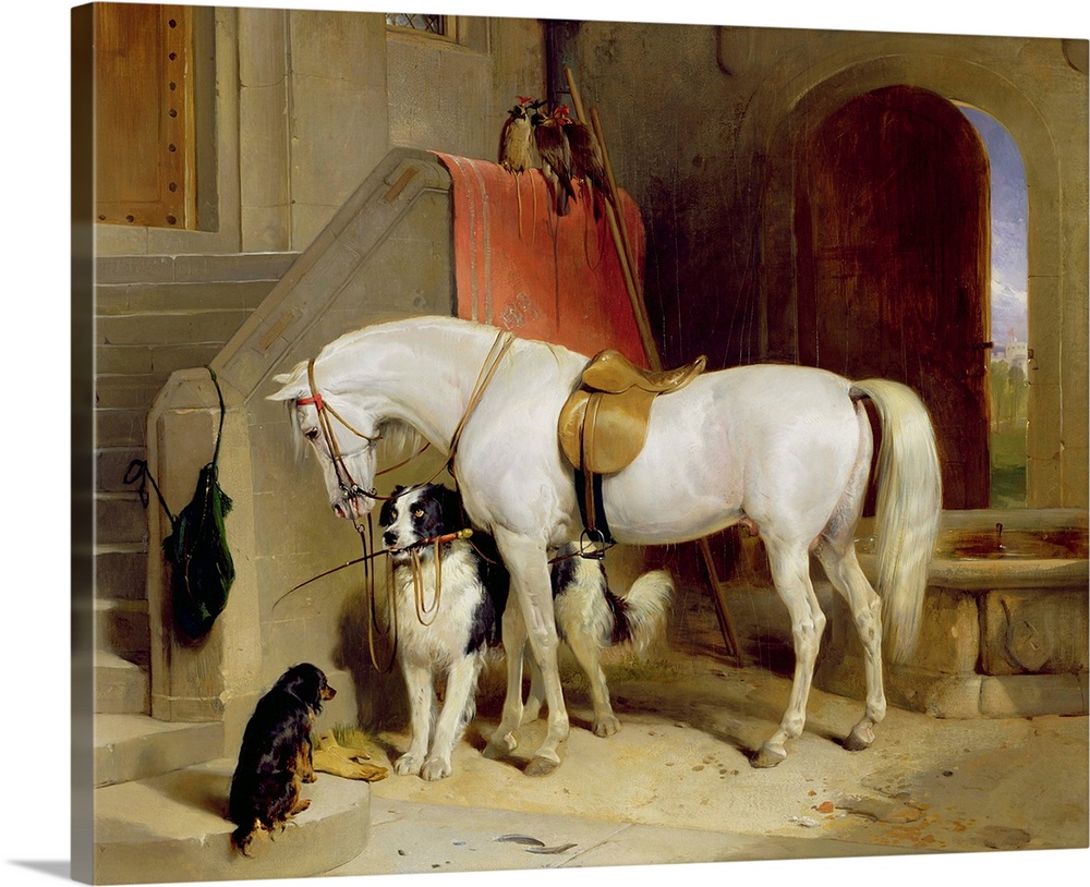 XYC158563 Prince George's Favourites (oil on canvas)  by Landseer, Sir Edwin (1802-73)
