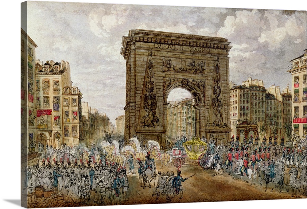 Cortege du Pape Pie VII a Paris; coming for the consecration of the Emperor Napoleon I (1769-1821);