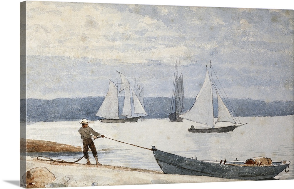 Pulling The Dory, 1880
