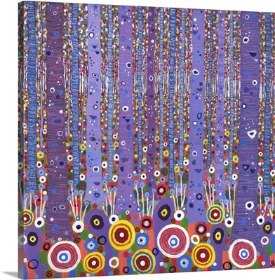 Purple Forest 1, 2012, (acrylic on canvas)