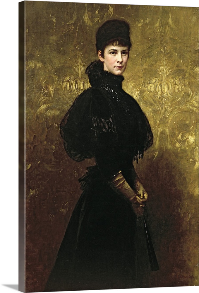 BAL47796 Queen Erzsebet (oil on canvas)  by Benczur, Gyula (or Julius de) (1844-1920); Hungarian National Gallery, Budapes...