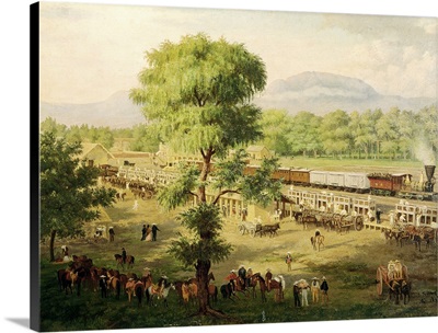 Railway in the Valley of Mexico, 1869