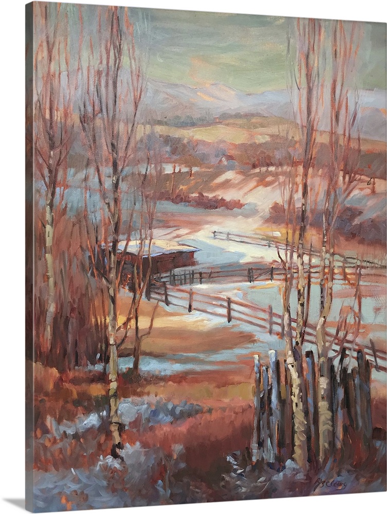 Rancho de Taos, New Mexico, c.1980-2000. (Originally oil on canvas.)