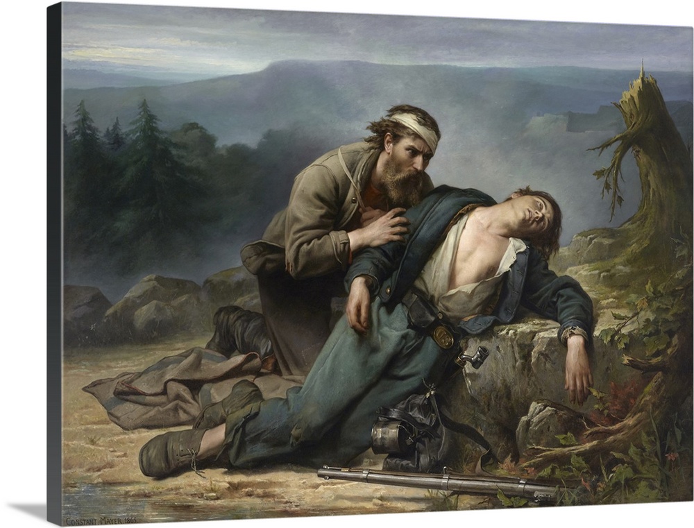 Recognition: North And South, 1865 (Originally oil on canvas)