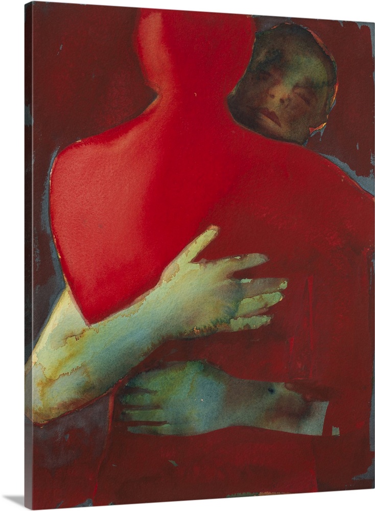 Red Couple, 2023 (originally w/c on arches) by Dean, Graham (b.1951).