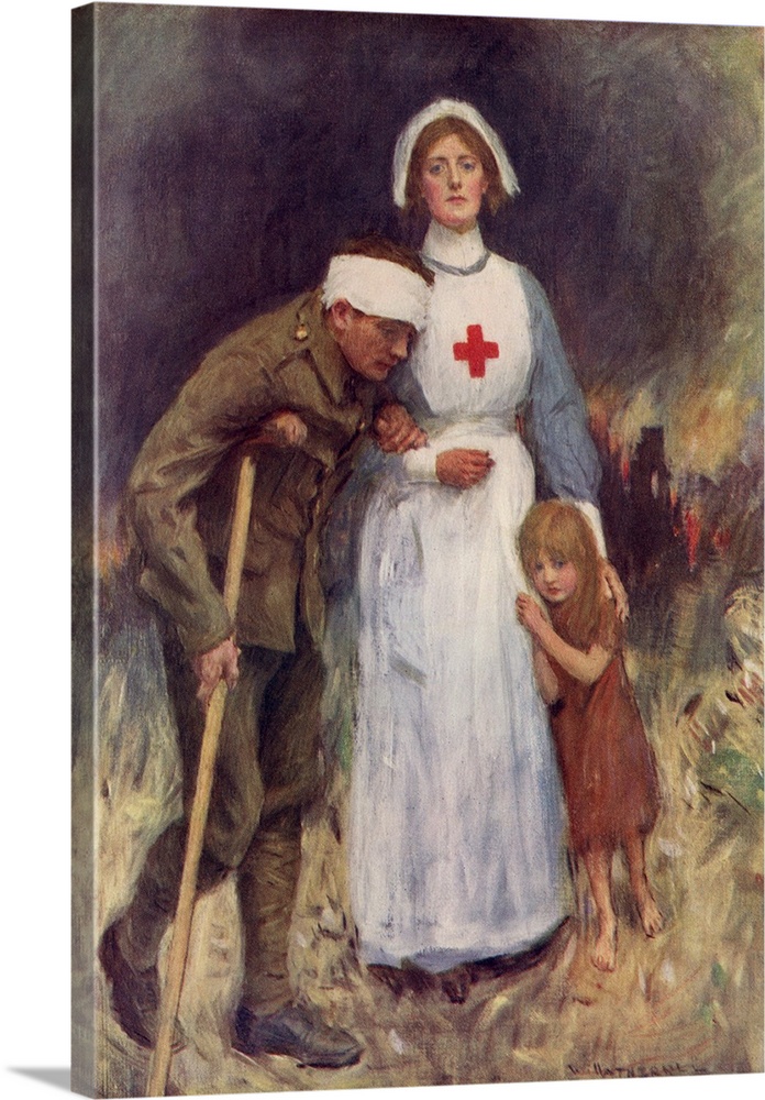 Red Nurse In WWI Wall Art, Canvas Prints, Framed Prints, Wall Peels | Great Big Canvas