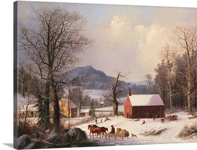 Red School House (Country Scene)