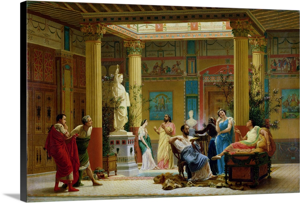 XIR83619 A Performance of 'The Fluteplayer' in the 'Roman' house of Prince Napoleon III (1808-73) 18 Avenue Montaigne, 186...