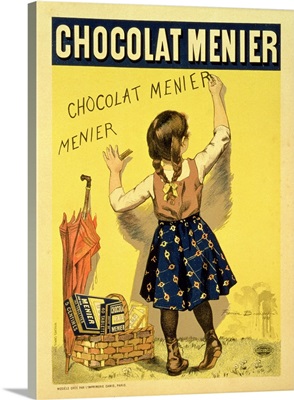 Reproduction of a poster advertising 'Menier' chocolate, 1893