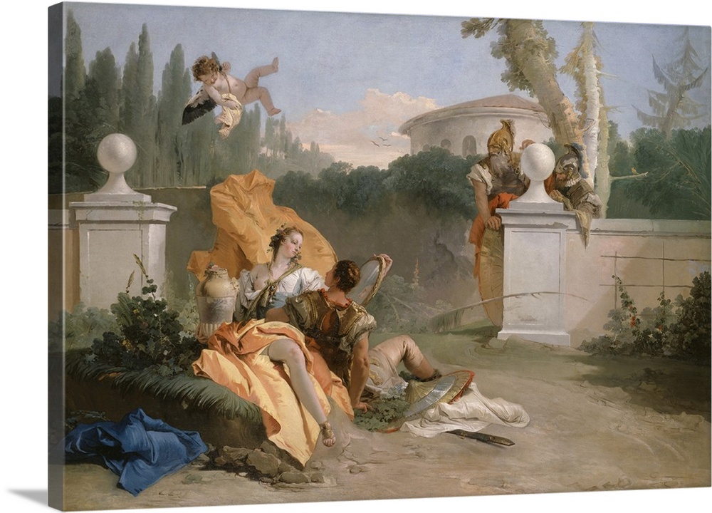 Rinaldo and Armida in Her Garden, 1742-45, oil on canvas.