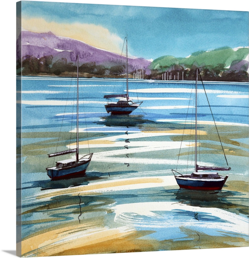 River exe, 2024. (Originally watercolor on paper.)