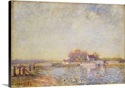 River Scene With Ducks, 1881