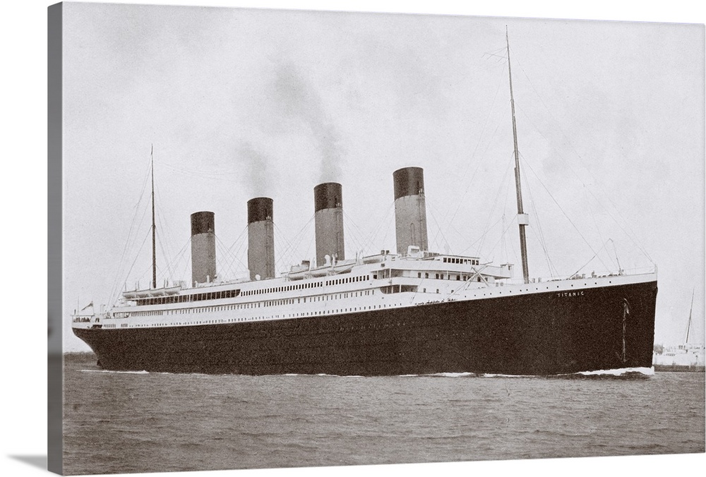 The 46,328 tons RMS Titanic of the White Star Line which sank at 2:20 AM Monday morning April 15 1912 after hitting iceber...