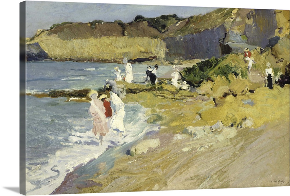 Rocks at the Lighthouse, Biarritz, 1906, oil on canvas.