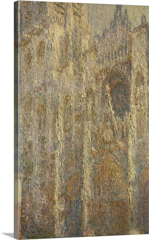 BAL47675 Rouen Cathedral, Midday, 1894 (oil on canvas)  by Monet, Claude (1840-1926); 101x65 cm; Pushkin Museum, Moscow, R...