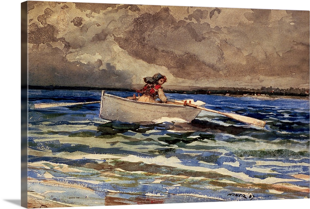 Rowing at Prout's Neck, 1887