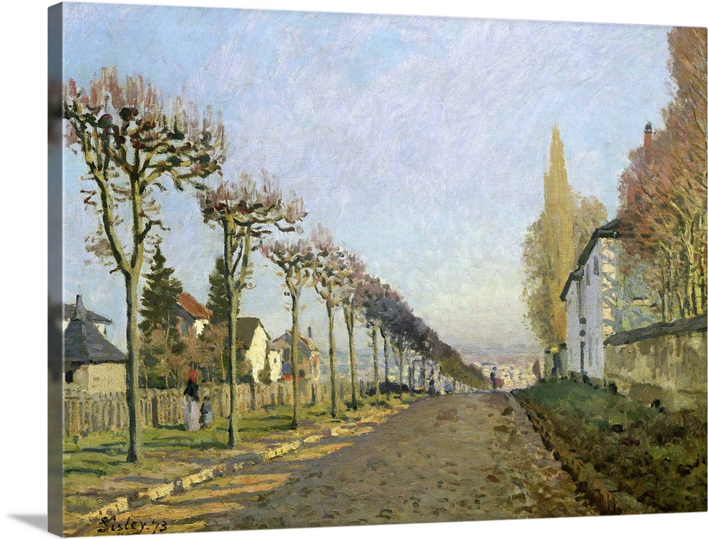 XIR19137 Rue de la Machine, Louveciennes, 1873 (oil on canvas)  by Sisley, Alfred (1839-99); 54x73 cm; Musee d'Orsay, Pari...
