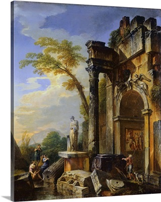 Ruins Of A Triumphal Arch In The Roman Campagna, 1717/1719
