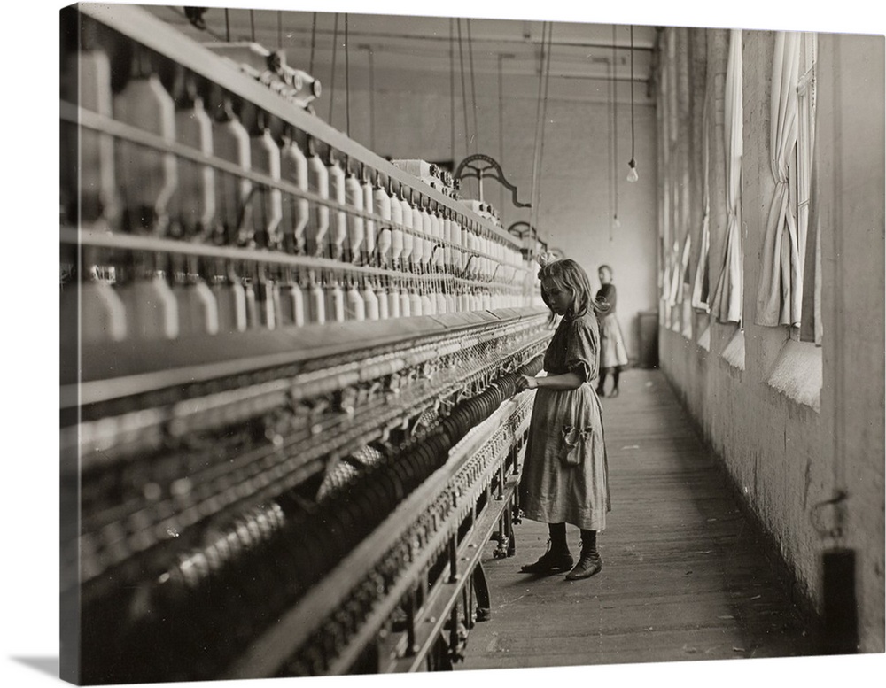 Sadie Pfeifer, a Cotton Mill Spinner, Lancaster, South Carolina, 1908, gelatin silver print.