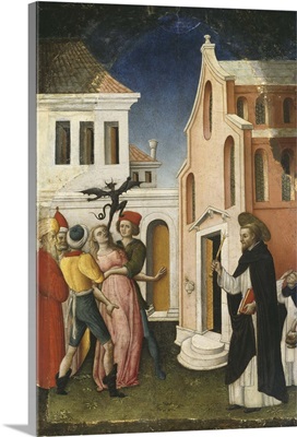 Saint Peter Martyr Exorcising a Woman Possessed by a Devil, 1440-50