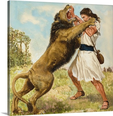 Samson Fighting a Lion